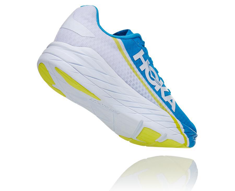 Tenis Hoka One One Feminino Branco/Azuis - Rocket X - 137-UDFAZE